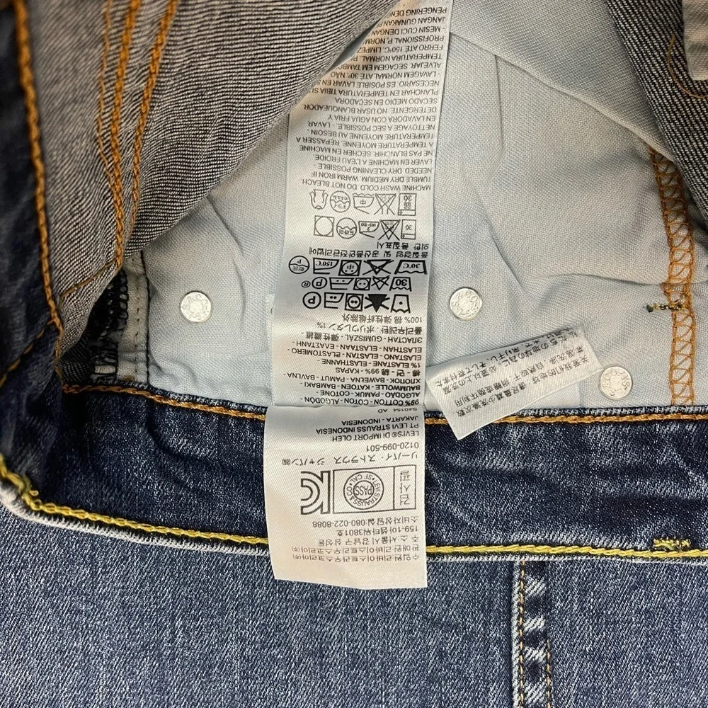 Levi's Blue Denim Jeans 514 Straight Fit Mens 32W 36L